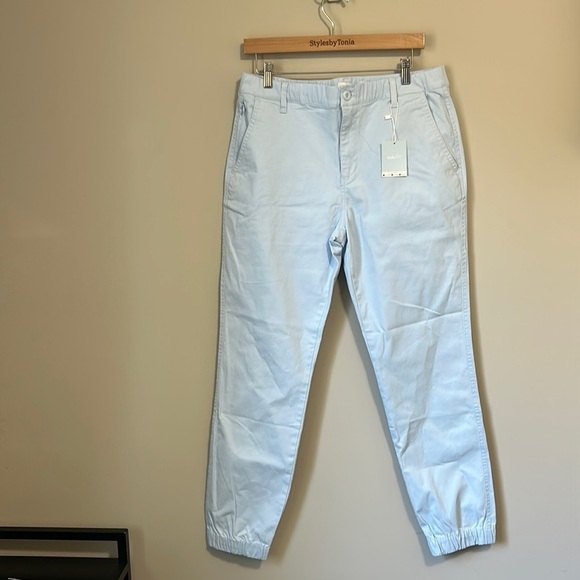 EUBI Flex All Day Jogger 30 inch Bondi Blue Stretch Mens Pant Sz M NEW - Picture 5 of 16